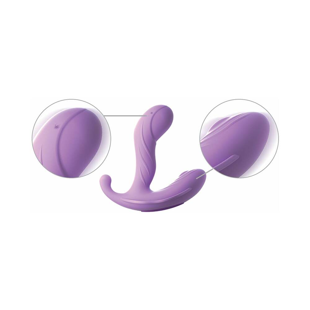 Pipedream Fantasy For Her G-Spot Stimulate-Her Rechargeable Remote-Controlled Silicone Dual Stimulator Purple
