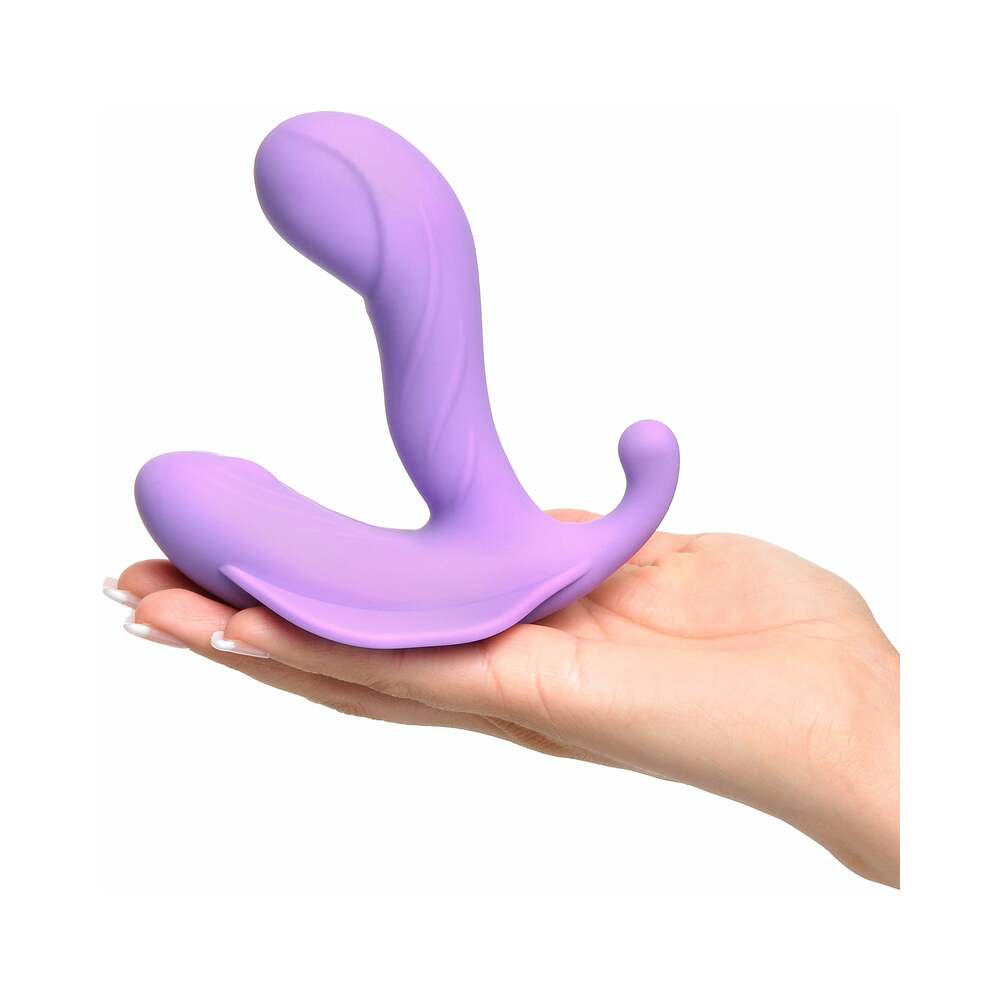 Pipedream Fantasy For Her G-Spot Stimulate-Her Rechargeable Remote-Controlled Silicone Dual Stimulator Purple