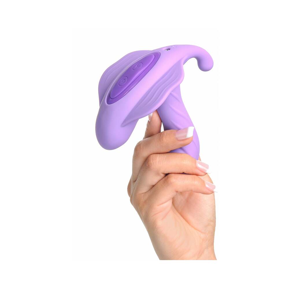 Pipedream Fantasy For Her G-Spot Stimulate-Her Rechargeable Remote-Controlled Silicone Dual Stimulator Purple