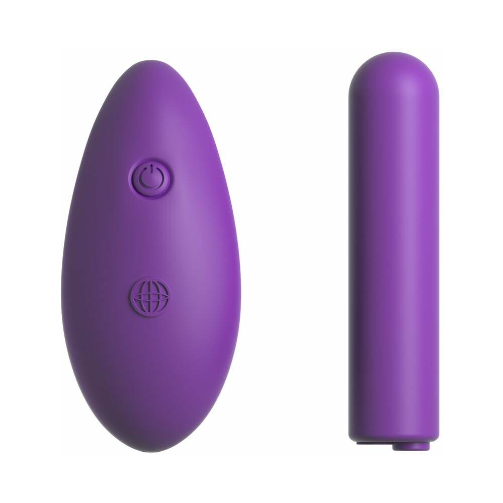 Pipedream Fantasy For Her Crotchless Panty Thrill-Her & Remote-Controlled Rechargeable Bullet Vibrator Purple