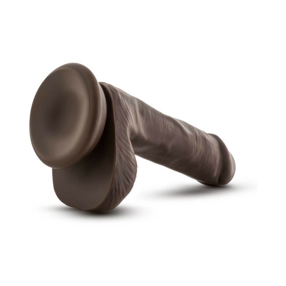 Blush Loverboy Top Gun Tommy Realistic 6 in. Dildo with Balls & Suction Cup Brown
