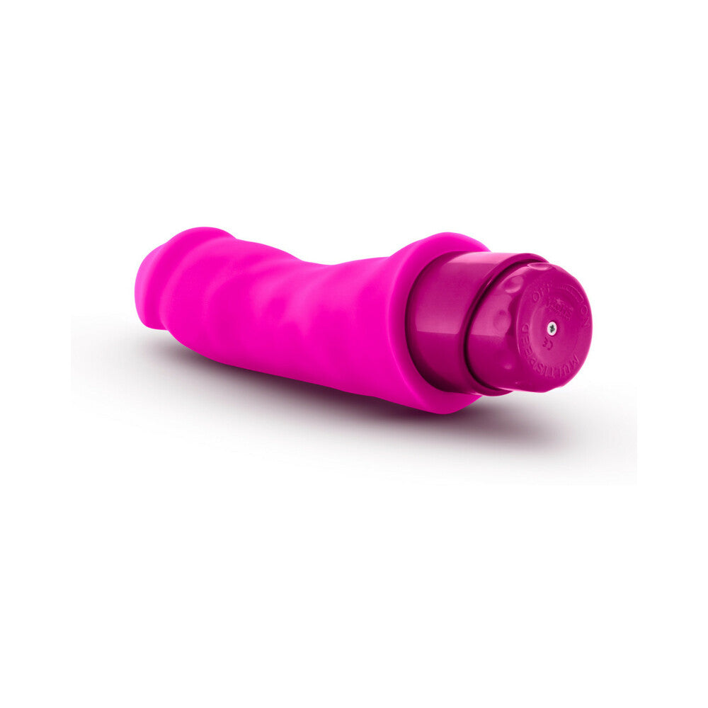 Blush Luxe Marco 7.75 in. Silicone Vibrating Dildo Pink