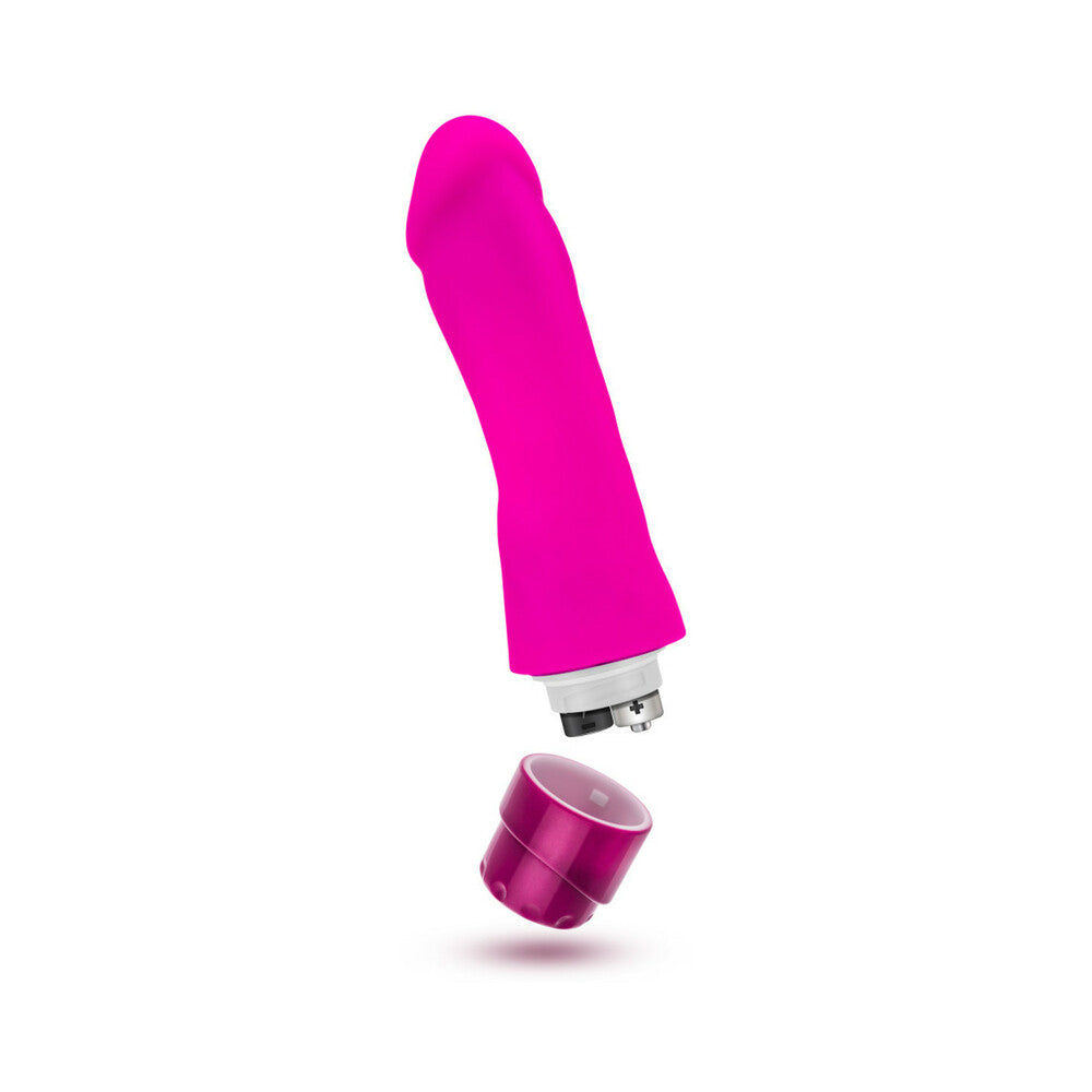 Blush Luxe Marco 7.75 in. Silicone Vibrating Dildo Pink