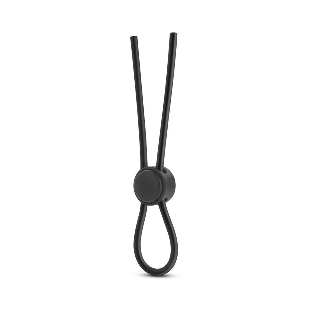 Blush Stay Hard Silicone Loop Lasso/Bolo Cockring Black