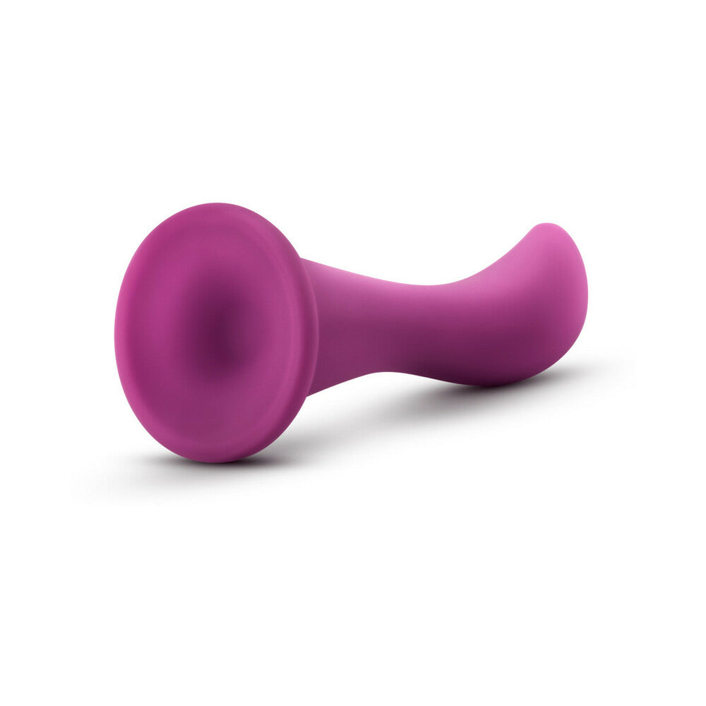 Blush Temptasia Bellatrix 6.25 in. Curved Dildo with Suction Cup Plum