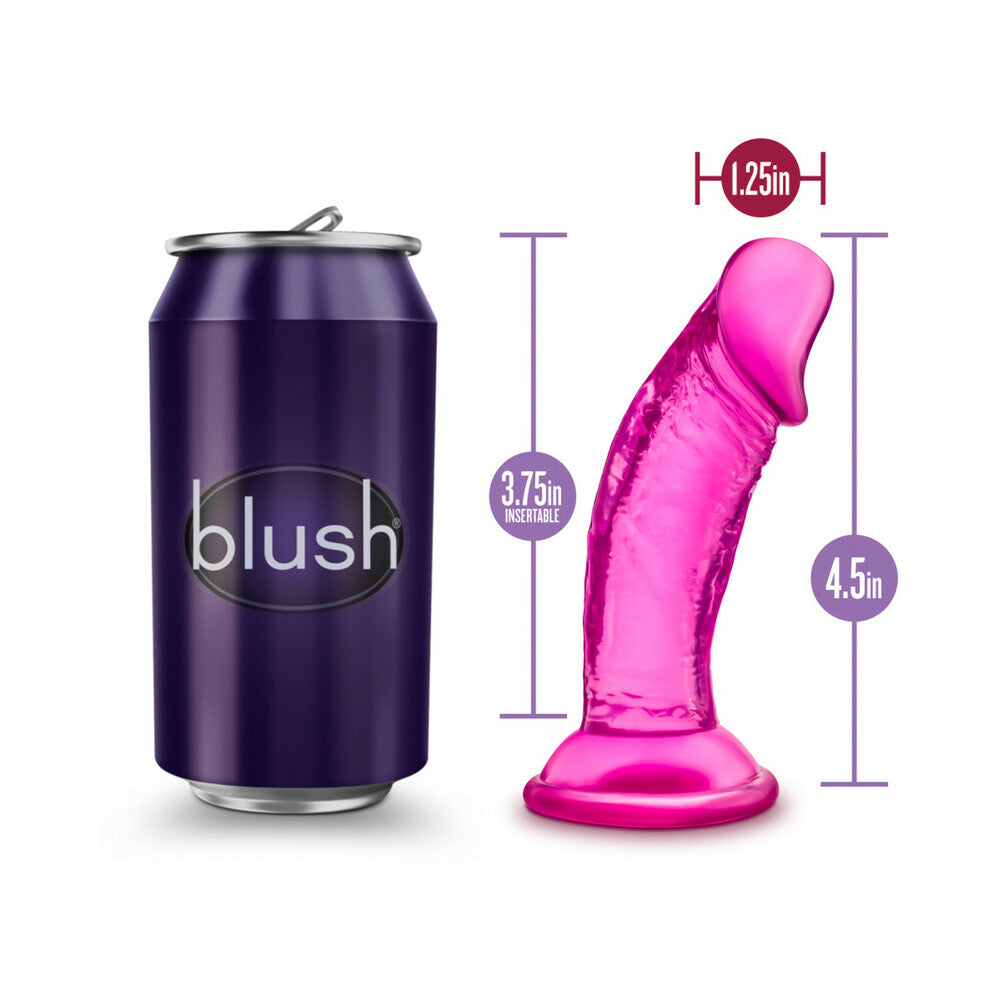 Blush B Yours Sweet n' Small 4 in. Dildo with Suction Cup Pink