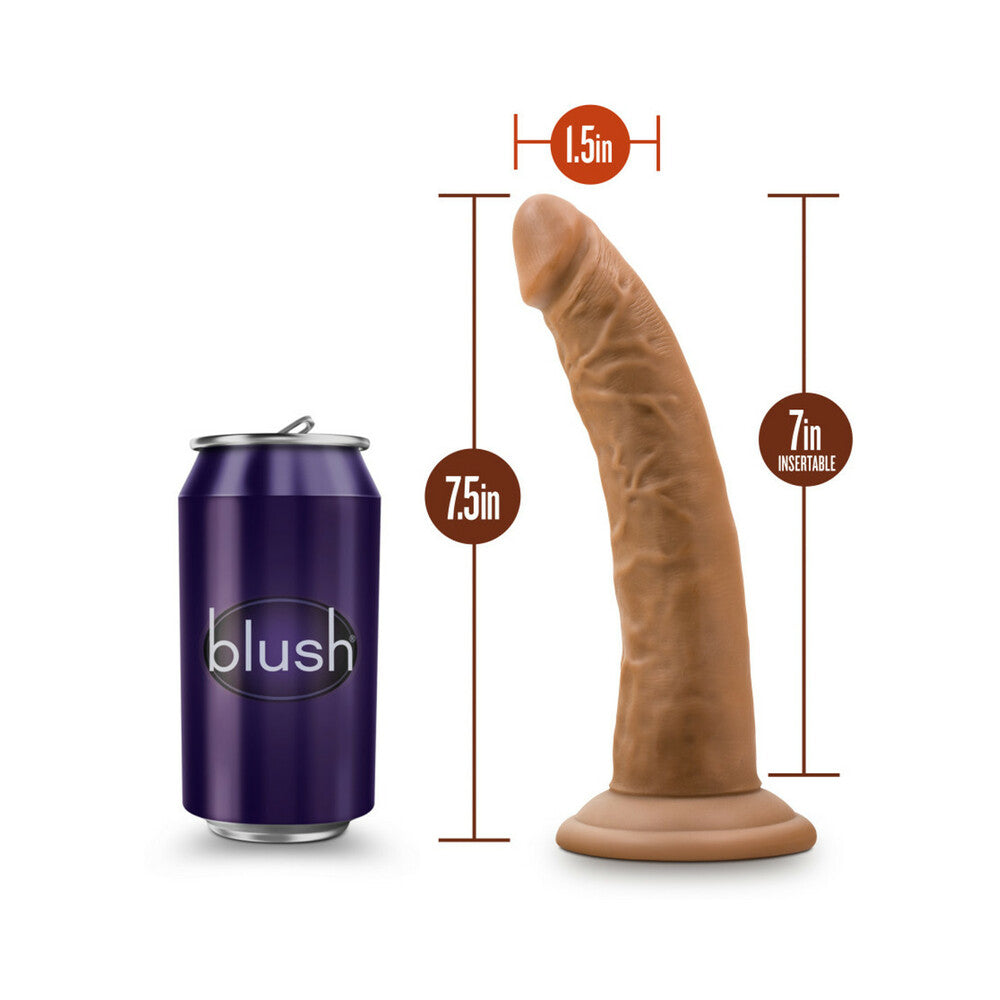 Blush Dr. Skin Realistic 7 in. Dildo with Suction Cup Tan