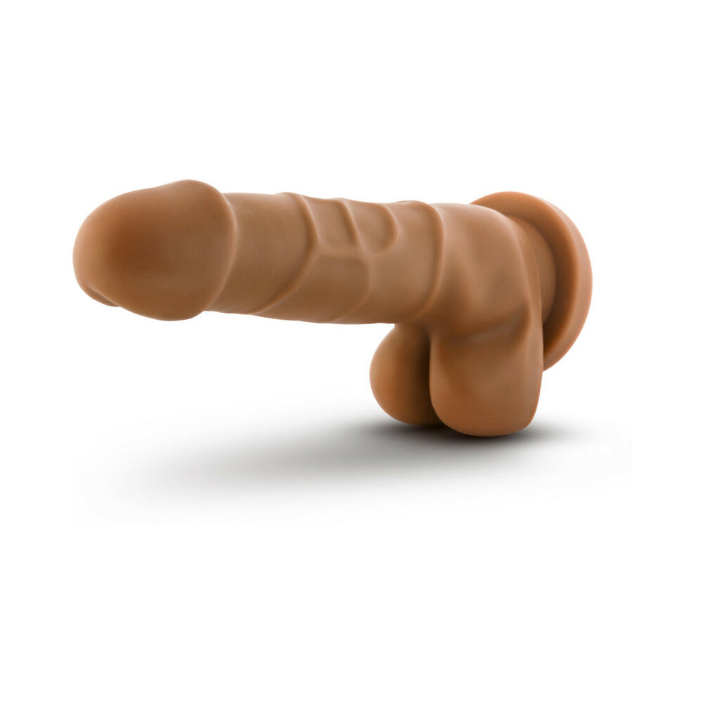 Blush Dr. Skin Basic 7 Realistic 7.75 in. Dildo with Balls & Suction Cup Tan