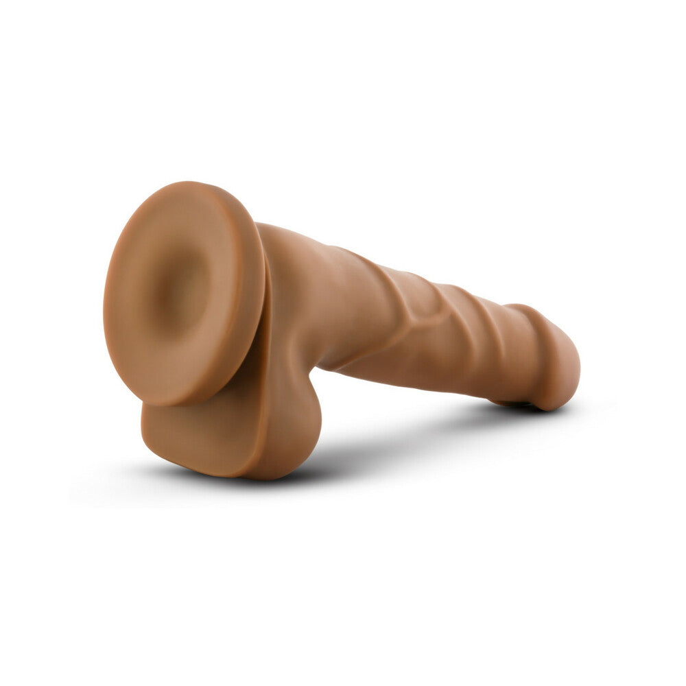 Blush Dr. Skin Basic 7 Realistic 7.75 in. Dildo with Balls & Suction Cup Tan