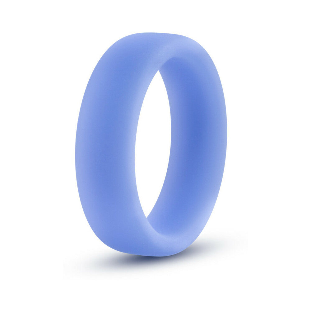 Blush Performance Silicone Glo Cock Ring Blue Glow