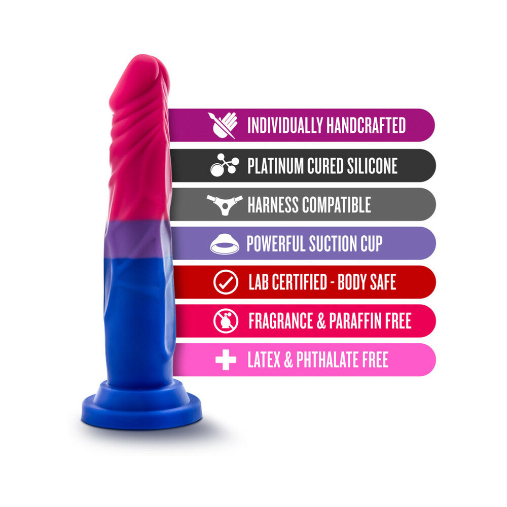 Blush Avant Pride P8 Love 7.5 in. Silicone Dildo with Suction Cup