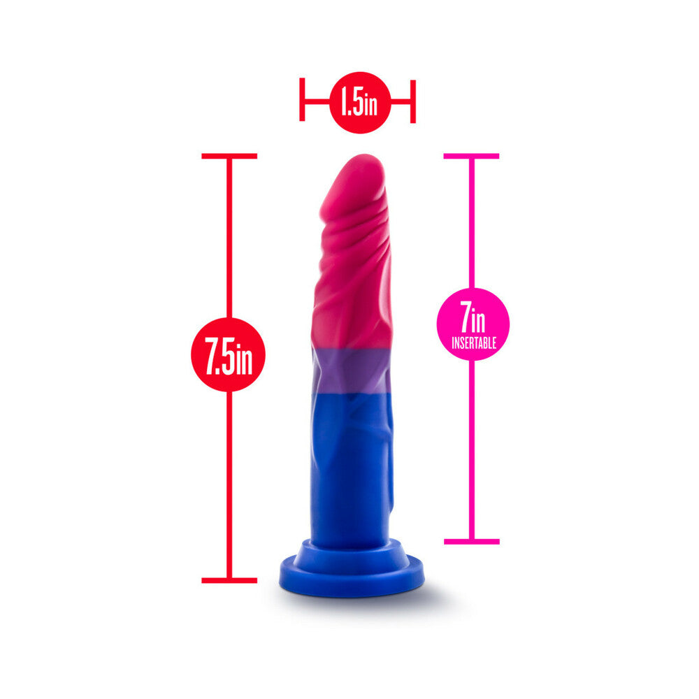 Blush Avant Pride P8 Love 7.5 in. Silicone Dildo with Suction Cup