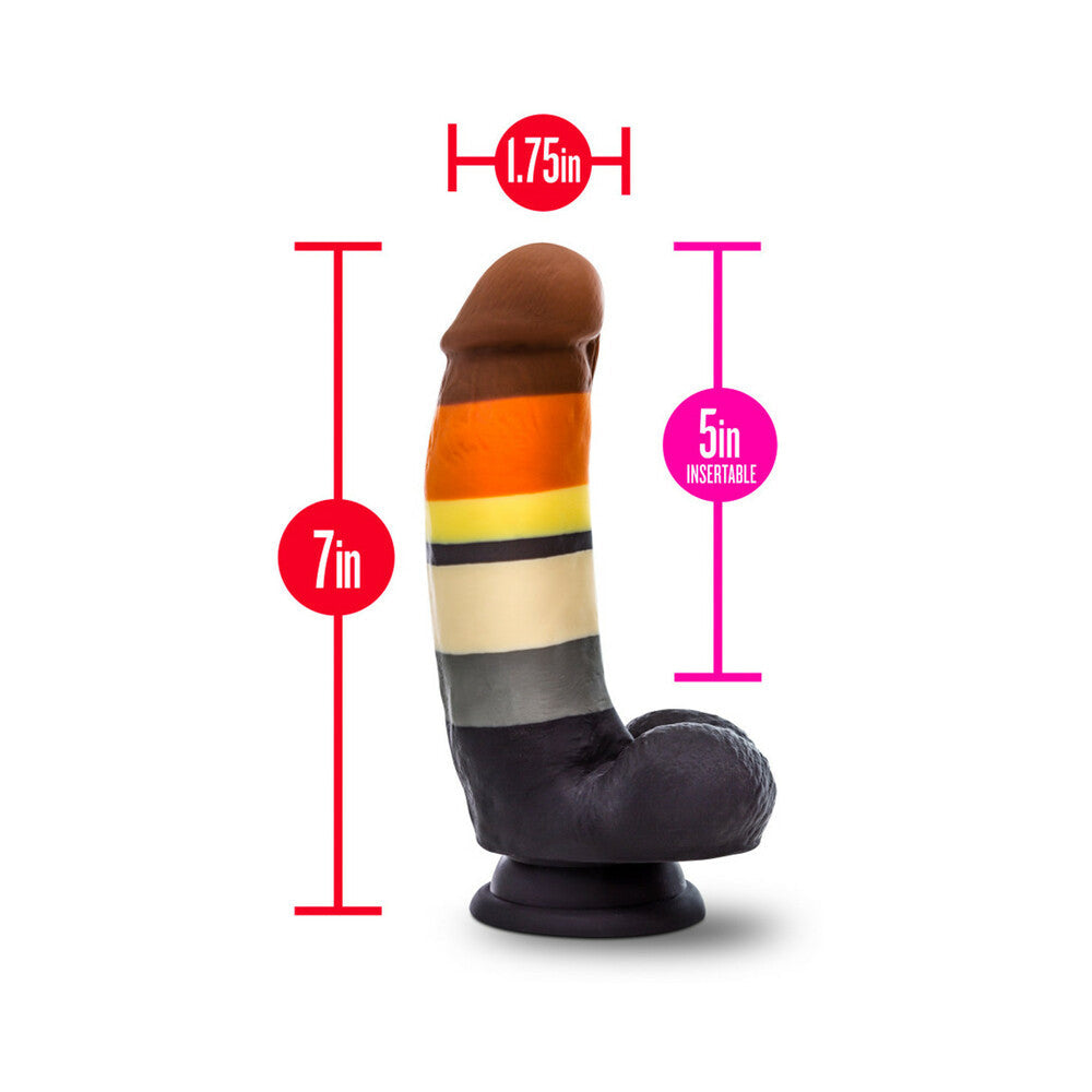 Blush Avant Pride P9 Bear 7 in. Silicone Dildo with Balls & Suction Cup