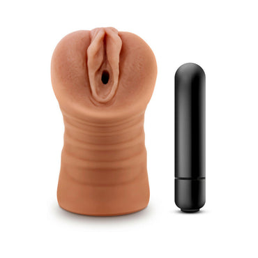 Blush M for Men Julieta Vagina Stroker with Bullet Vibrator Tan