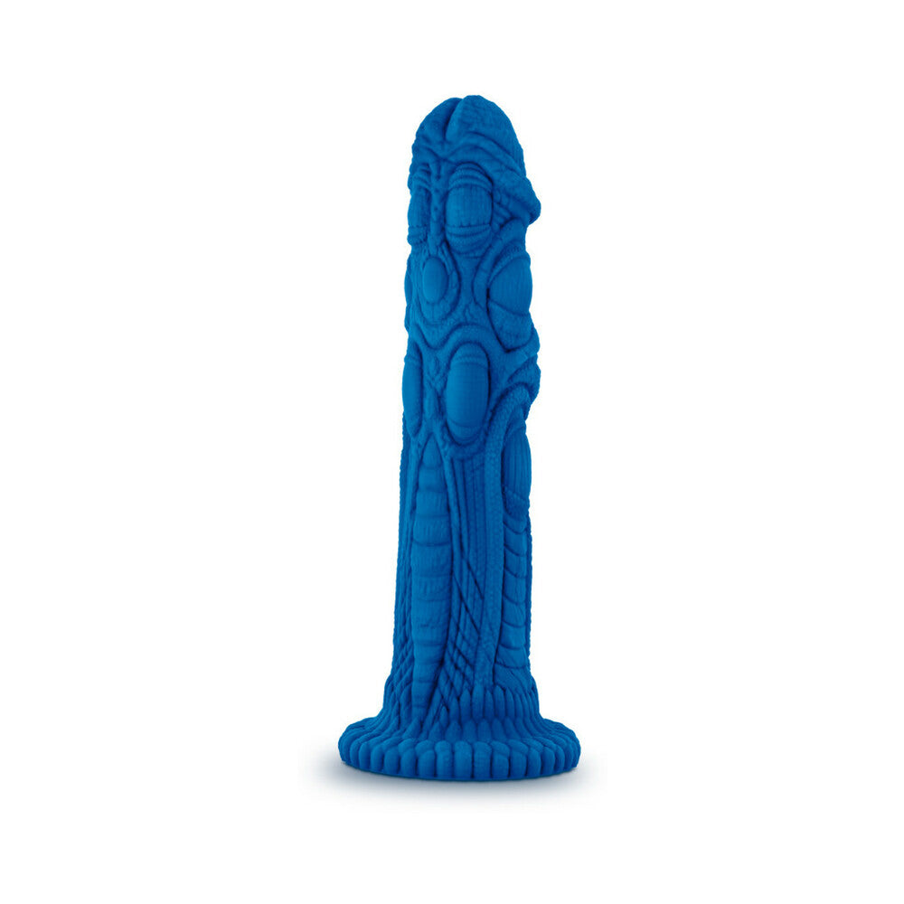 Blush The Realm Draken 7.5 in. Silicone Lock On Fantasy Dildo Blue