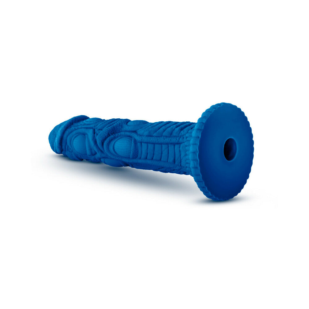 Blush The Realm Draken 7.5 in. Silicone Lock On Fantasy Dildo Blue