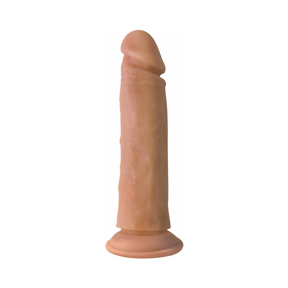 Curve Toys Big Shot Rechargeable Remote-Controlled 8 in. Vibrating Silicone Dildo with Suction Cup Light