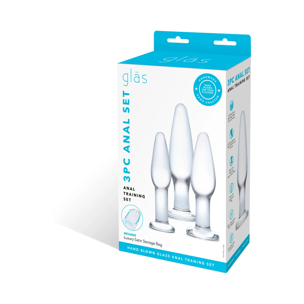 Glas 3-Piece Glass Anal Training Set