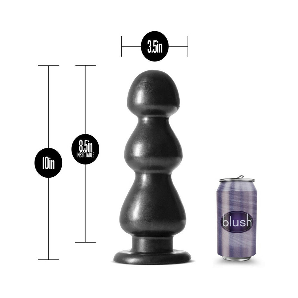 Blush Jet Fierce 10 in. Anal Plug Carbon Metallic Black