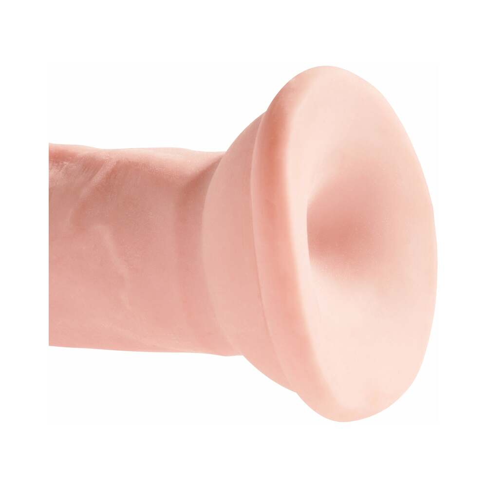 Pipedream King Cock Plus 6 in. Triple Density Cock Realistic Dildo With Suction Cup Beige
