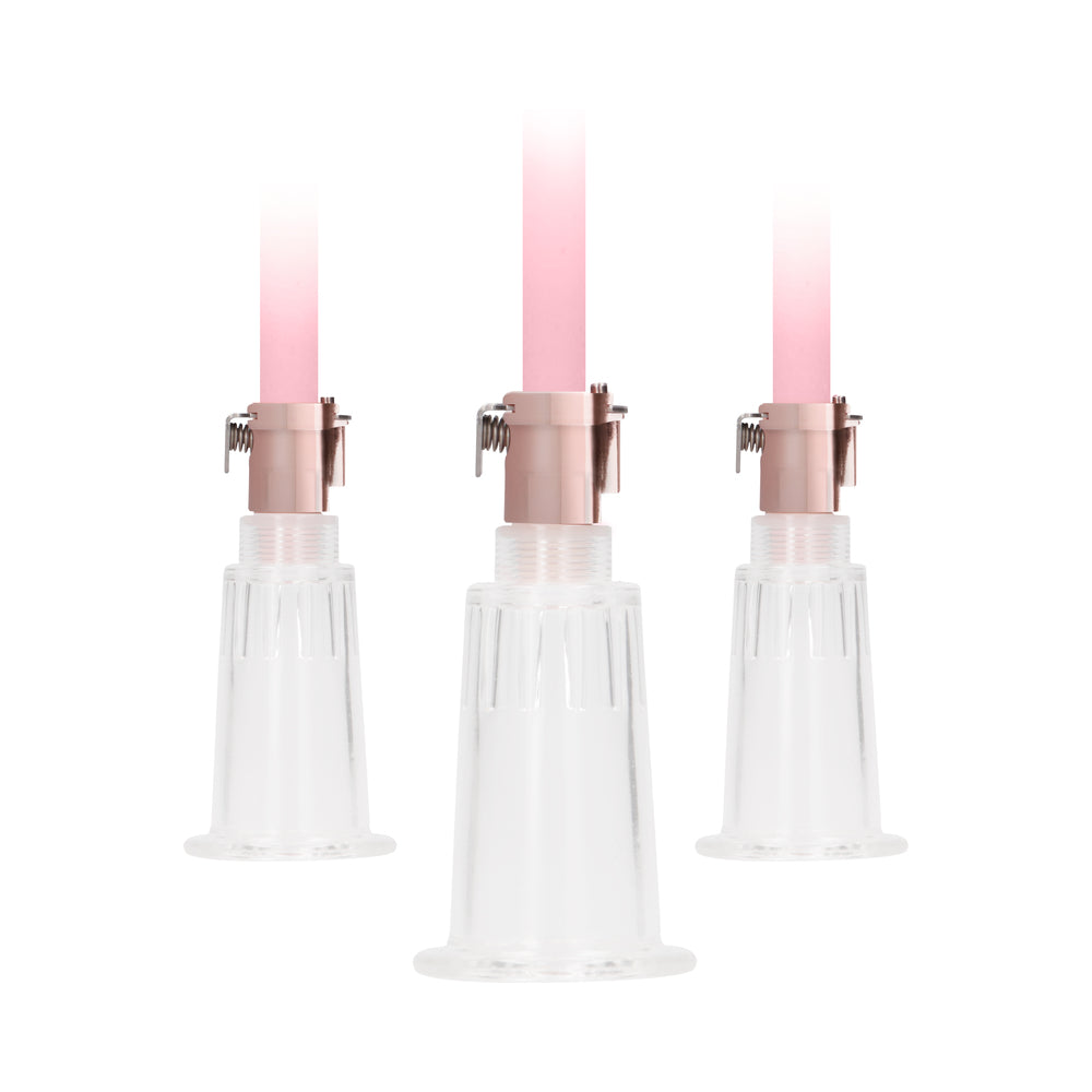 Shots Pumped Rechargeable 3-Speed Automatic Clitoral & Nipple Pumps Pink Large