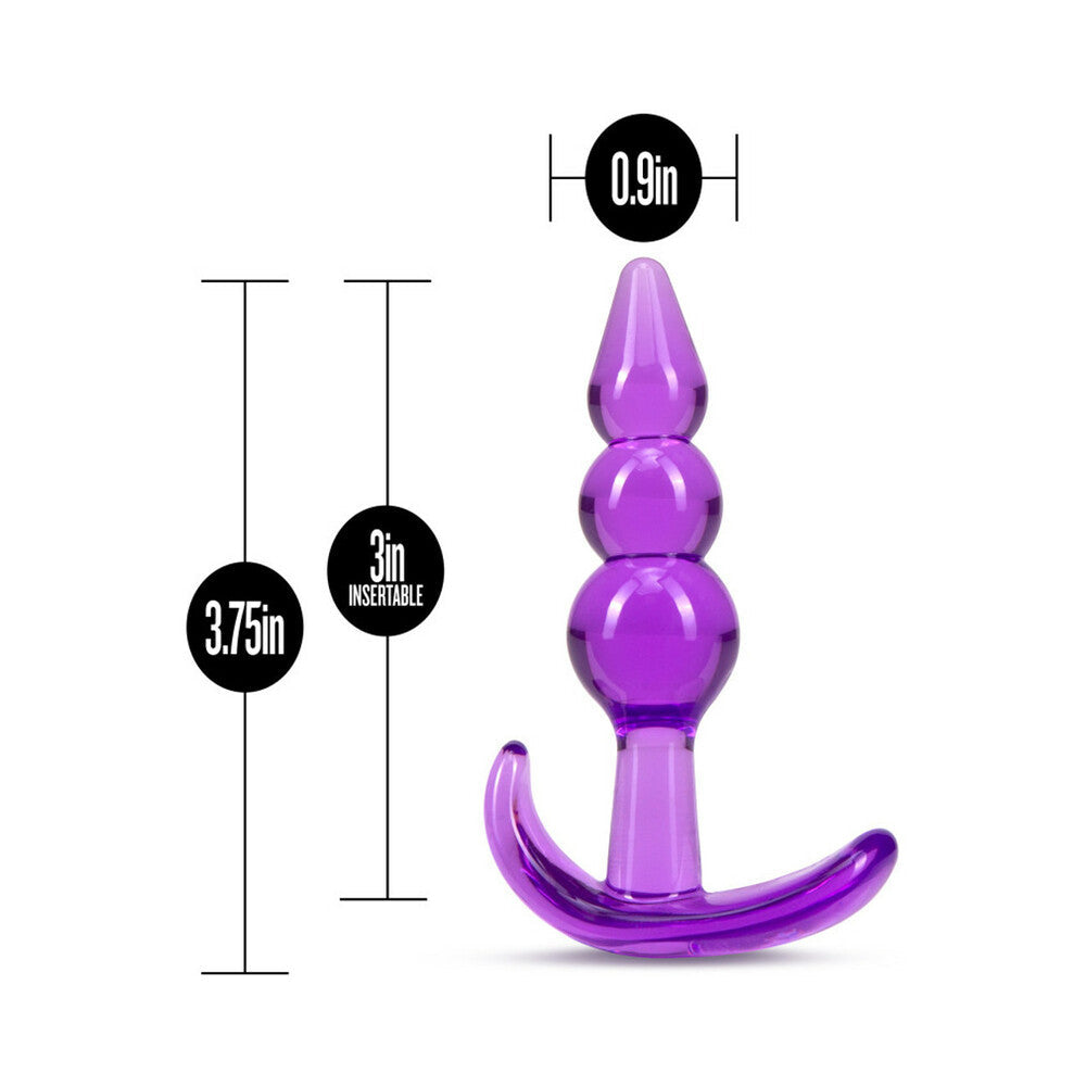 Blush B Yours Triple Bead Anal Plug Purple