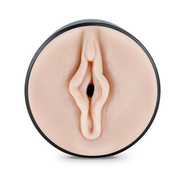 Blush M for Men Soft + Wet Pussy with Pleasure Ridges & Orbs Self-Lubricating Vagina Stroker Beige