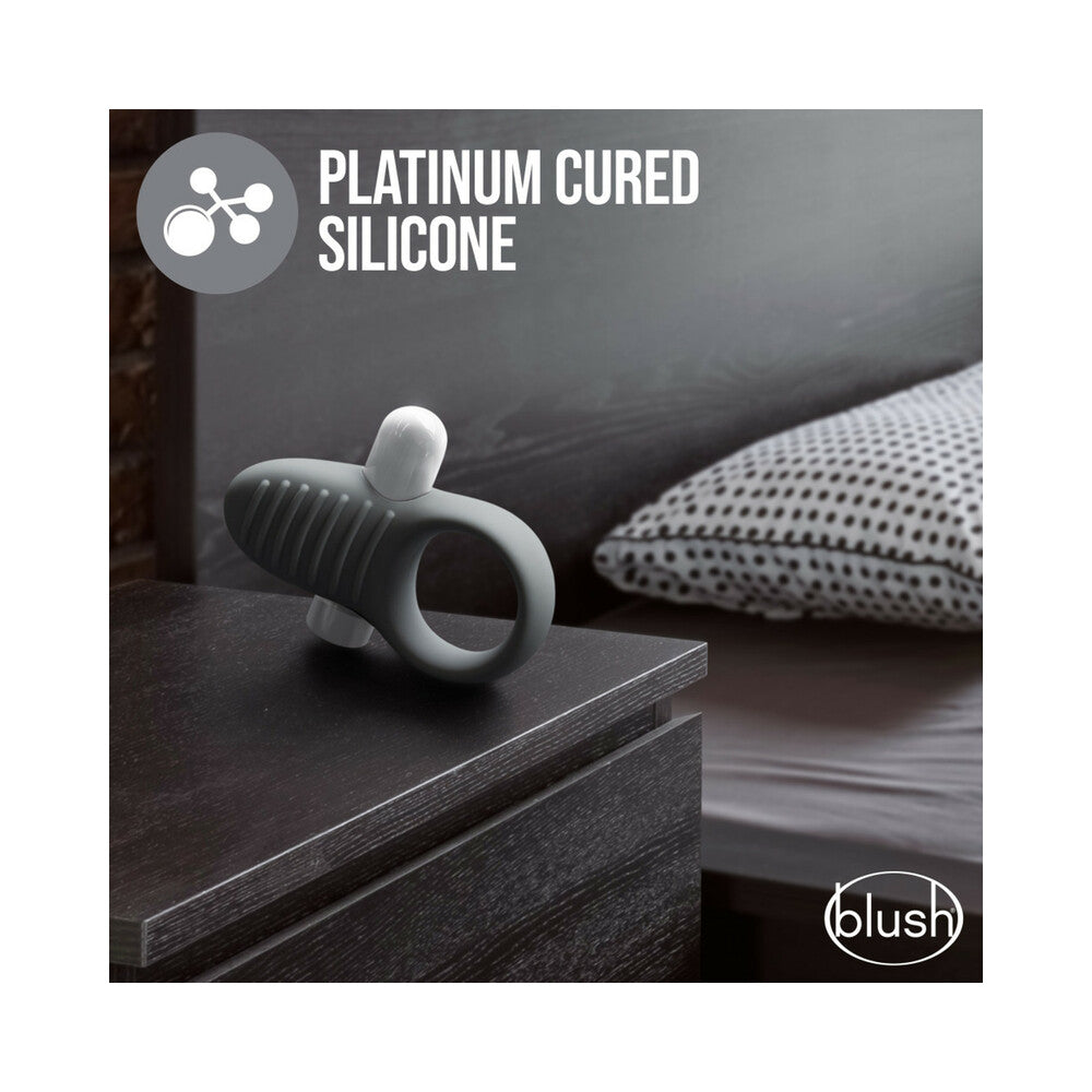 Blush Noje C1.Ring Rechargeable Vibrating Silicone Cockring Slate