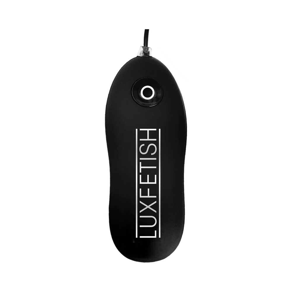 Lux Fetish 4.5 in. Inflatable Vibrating Plug Remote-Controlled