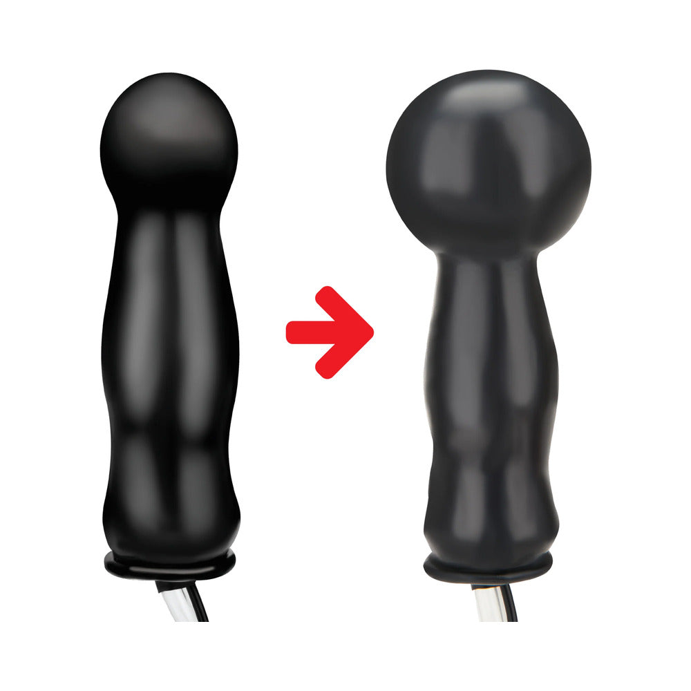 Lux Fetish 4.5 in. Inflatable Vibrating Plug Remote-Controlled