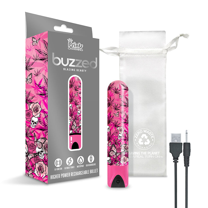 Compact Rechargeable Bullet Vibrator with 10 Modes