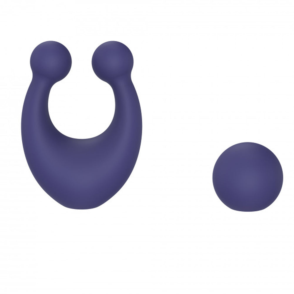 Love to Love O Mega Silicone Multi-Function Vibrator and Clitoral Stimulator Midnight Indigo