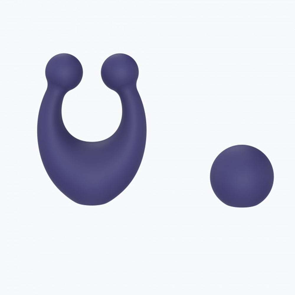 Love to Love O Mega Silicone Multi-Function Vibrator and Clitoral Stimulator Midnight Indigo