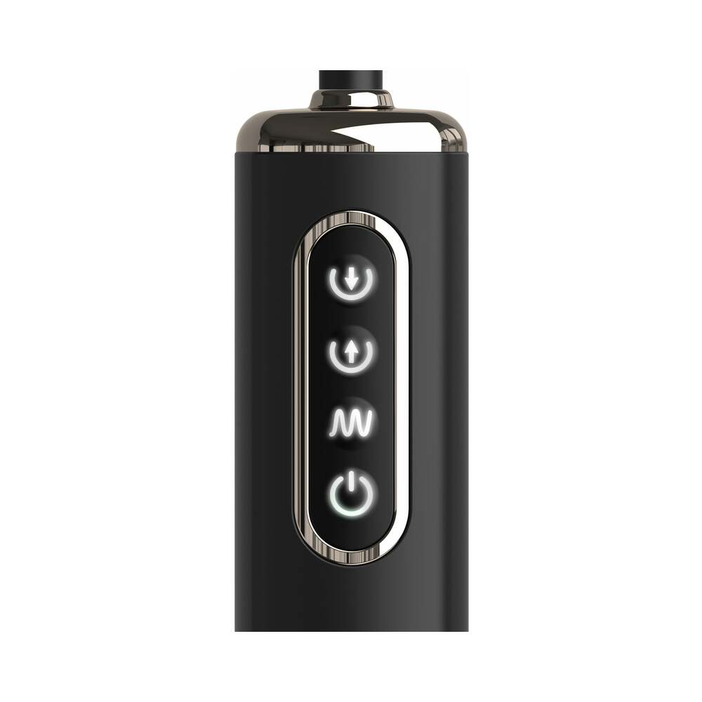 Pipedream Anal Fantasy Elite Collection Rechargeable Silicone Auto-Throb Inflatable Vibrating Plug Black
