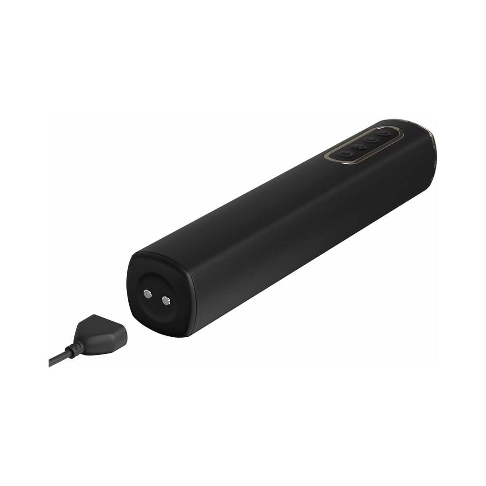 Pipedream Anal Fantasy Elite Collection Rechargeable Silicone Auto-Throb Inflatable Vibrating Plug Black