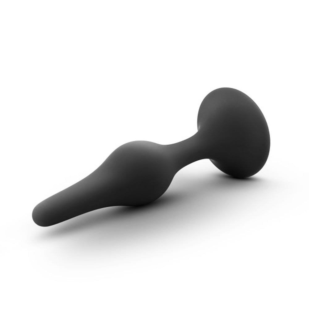 Blush Anal Adventures Platinum Silicone Beginner Plug Medium Black