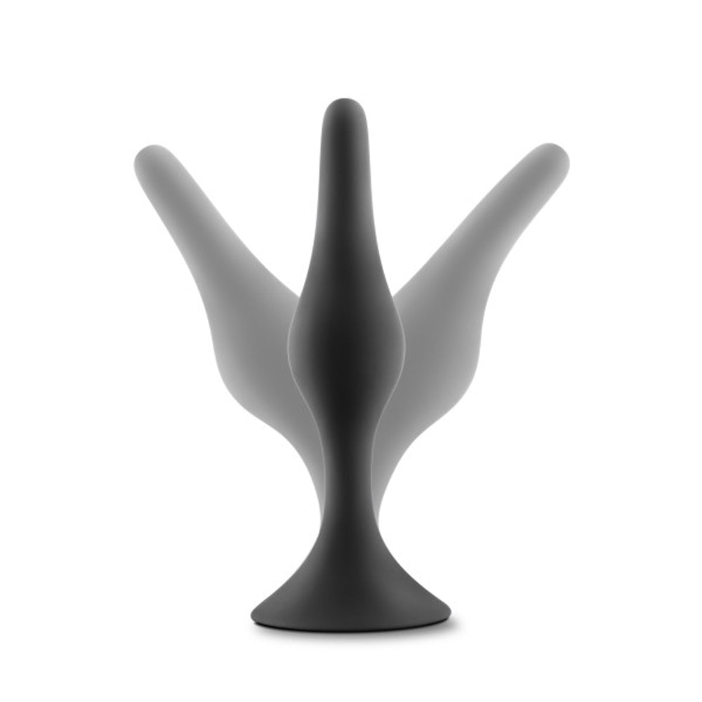 Blush Anal Adventures Platinum Silicone Beginner Plug Small Black