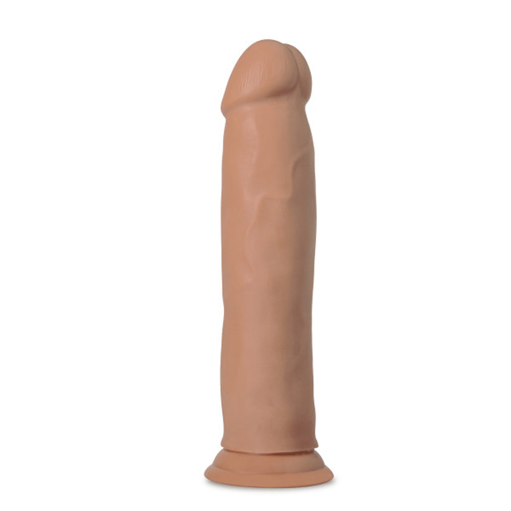 Blush Au Naturel Carlos 9 in. Posable Dual Density Dildo with Suction Cup Tan