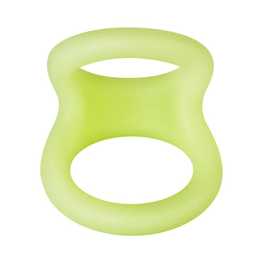 Forto F-22 Liquid Silicone Cock & Ball D-Ring Small Glow