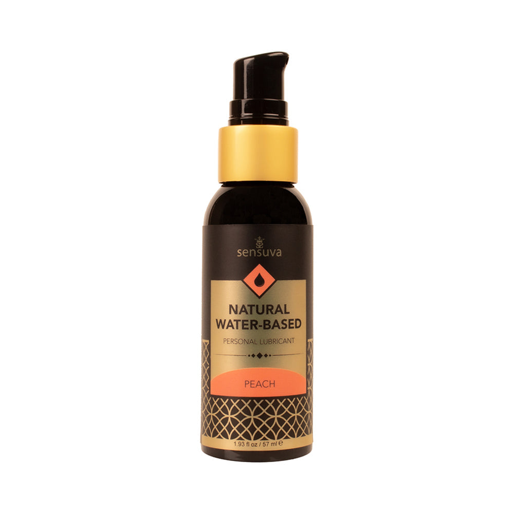 Natural Water-Based Personal Lubricant Peach 2 oz.