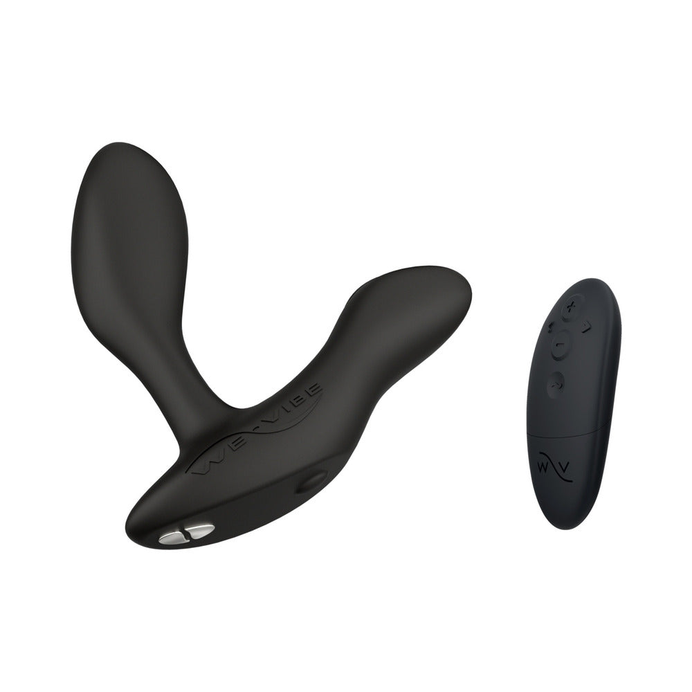 We-Vibe Vector+ Rechargeable Remote-Controlled Silicone Dual Stimulation Prostate Massager Charcoal Black