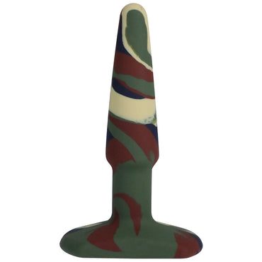 A-Play Groovy 4 in. Silicone Anal Plug Camouflage