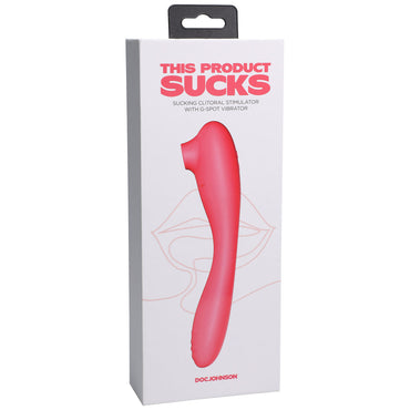 This Product Sucks Bendable Sucking Clitoral Stimulator & G-Spot Vibrator Pink
