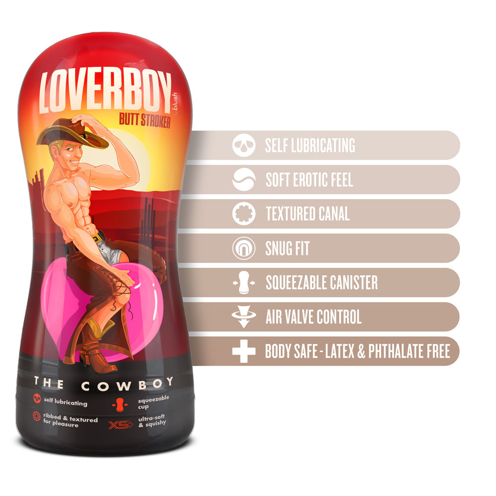 Loverboy The Cowboy Self-Lubricating Anal Stroker Beige