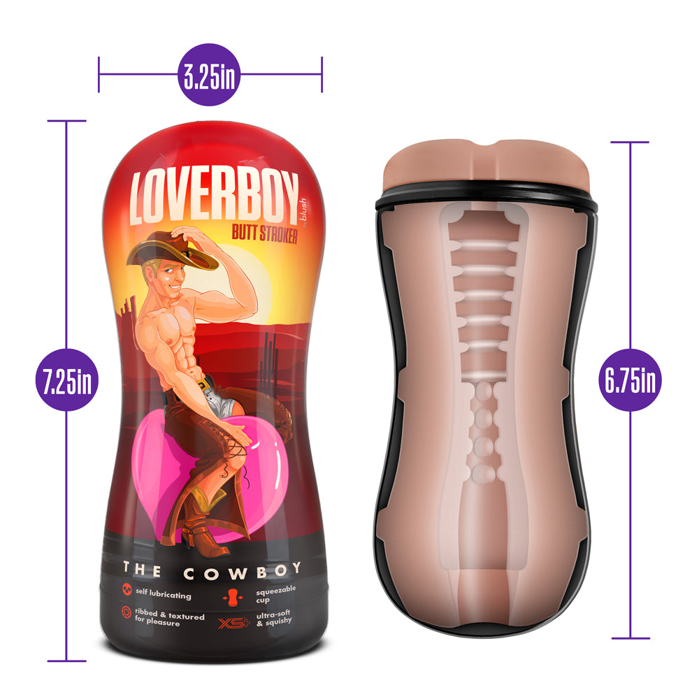 Loverboy The Cowboy Self-Lubricating Anal Stroker Beige
