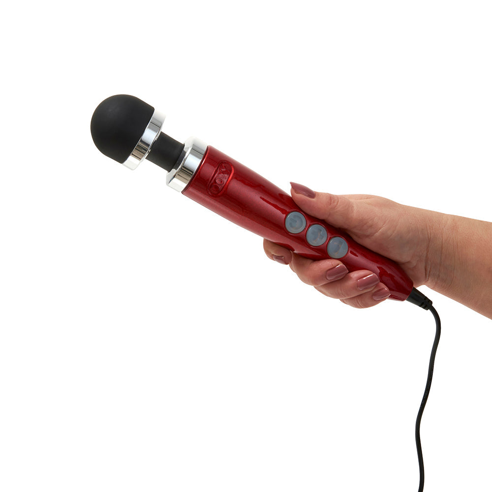 Doxy Die Cast 3 Compact Wand Vibrator Candy Red