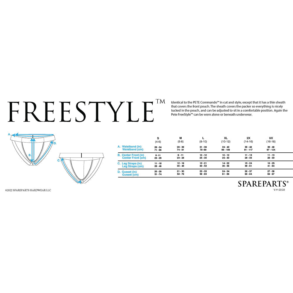 PackJock Underwear - Pete Freestyle in Black (XL)