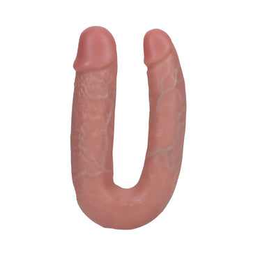 RealRock 5 in. U-Shaped Double Dildo Beige