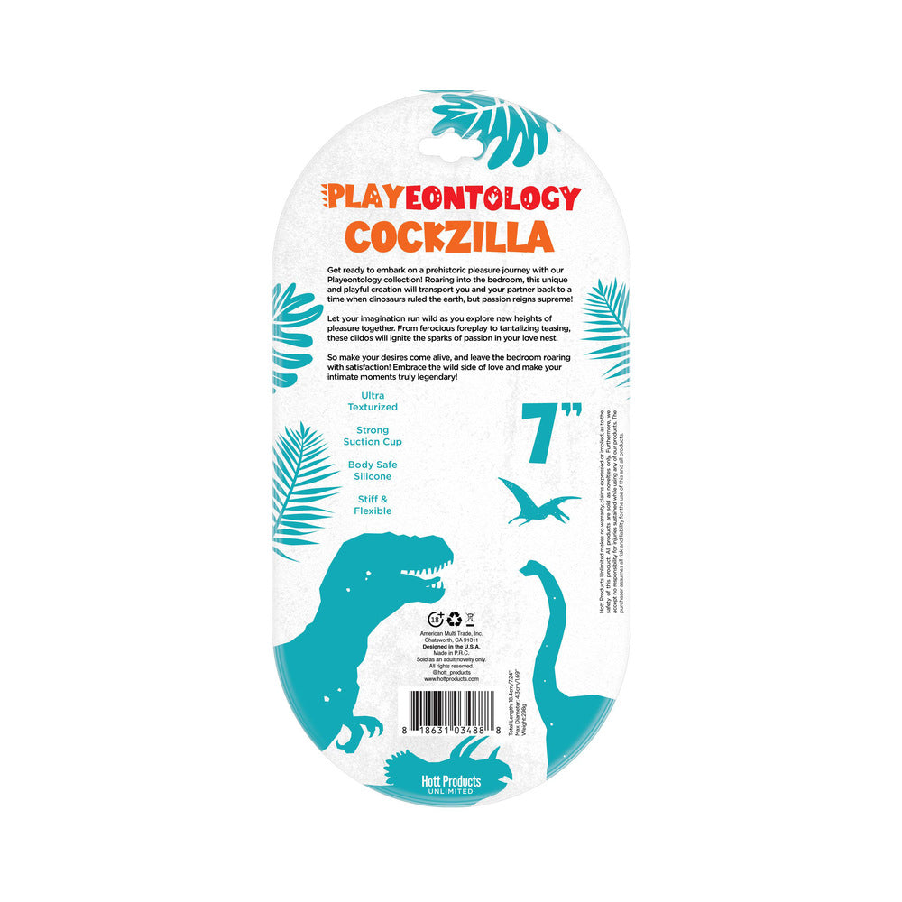 Playeontology Reptile Series Cockzilla 7 in. Silicone Dildo