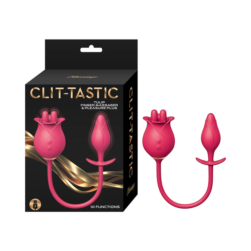 Clit-Tastic Tulip Finger Mass&Ple Plug R
